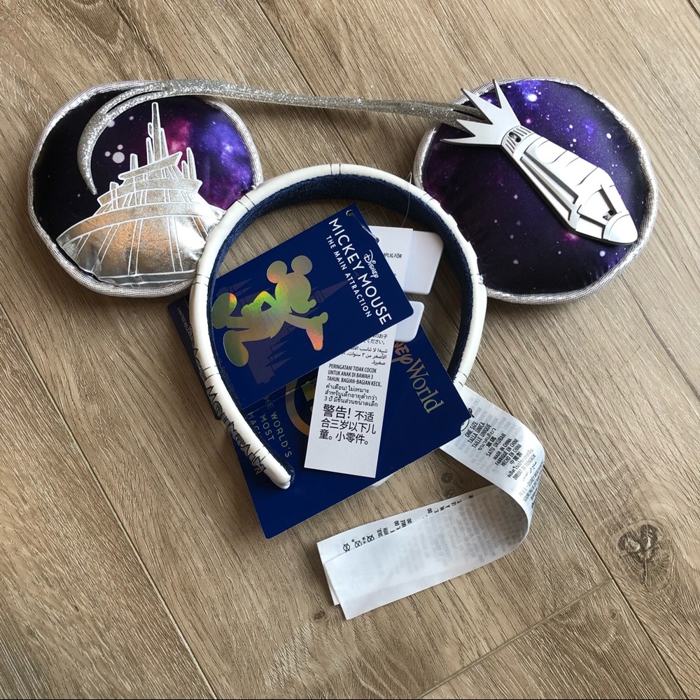 ✨New✨Disney’s The Main Attraction 2022 Space Mountain Mickey Mouse Ears
